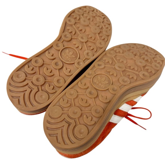 adidas Orange and White Women's Sneakers - Picture 10 of 12